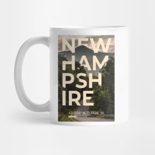 New Hampshire Travel Poster Mug